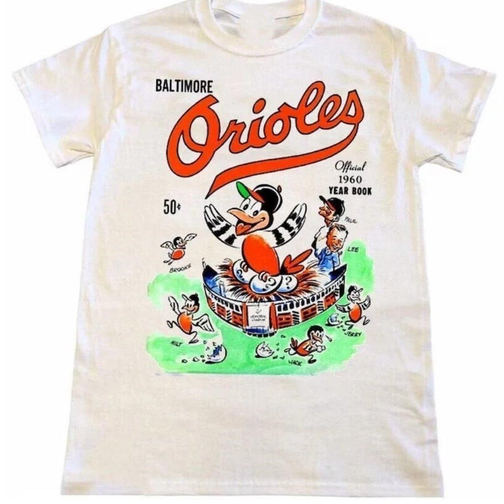 Baltimore Oriole Est 1901 Unisex White Shirt, Oriole Crewneck Unisex Style Shirt
